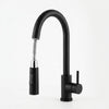 Single Hole Black Stainless Steel Pull Out Kitchen Faucet