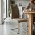 Cantilever Chrome Bar Stool with Backrest in a modern kitchen setting, designed for comfort and style.