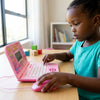 Child using the 65 Functions Intelligent Kids Laptop Learning Machine Toy for educational activities.