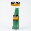 Green Polyamide 6.6 Nylon Cable Ties - pack of 30 ties for secure bundling and cable management.