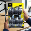 Universal Silent Swivel Luggage Replacement Wheels in attractive packaging for easy installation and smooth glide.