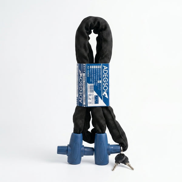 10mm Heavy Duty Anti-Theft Chain Lock with keys, strong and secure for bicycles and motorcycles.