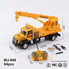 1:30 Scale Remote Control Construction Crane Truck with functional boom arm and remote control.
