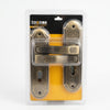 Polished Aluminum Lever Handle Door Lock packaged for secure entrance access with stylish design.