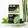 Bamboo Charcoal Green Tea Foot Care Soap packaging with bamboo and green tea leaves, 80g bar for stained and odorous feet.