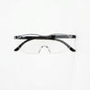 Magnifying Eyewear with Transparent Display Box on a white background, showing clear lenses and a sleek design.
