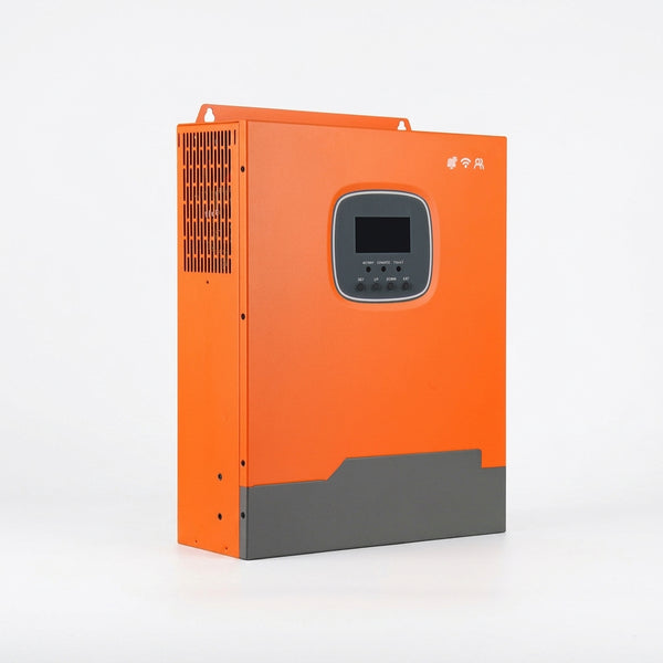 3500W Photovoltaic Hybrid Inverter with MPPT Controller in an orange and gray design