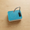 Rechargeable Desktop Water Dispenser Pump in a modern kitchen setting on wooden surface.