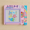 Kids Electronic LCD Writing and Drawing Tablet in pink, perfect for creative sketching and learning.