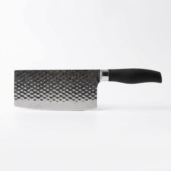 Hand Forged Hammered Stainless Steel Cleaver Knife