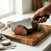 Hand Forged Hammered Stainless Steel Cleaver Knife