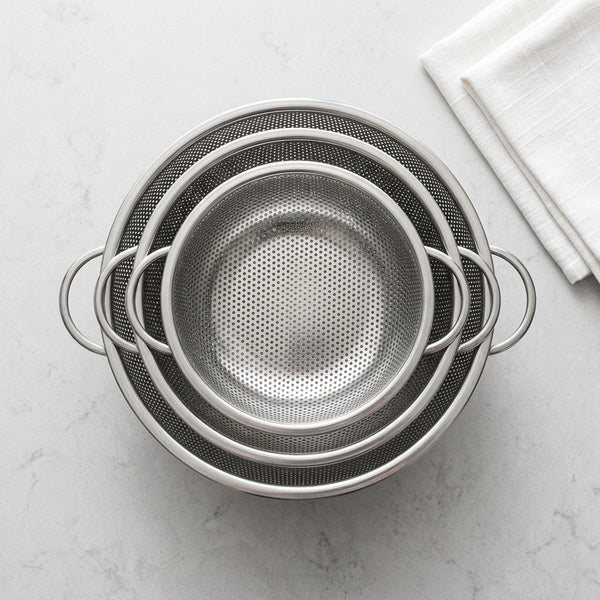 Round Stainless Steel Colander Strainer Basket