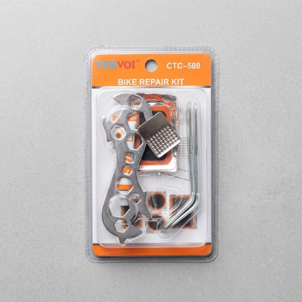 Emergency Bicycle Tyre Repair & Multi-Wrench Tool Kit