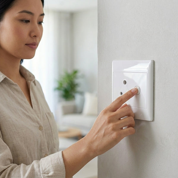 4x4 Single Switched Socket 2-Pack