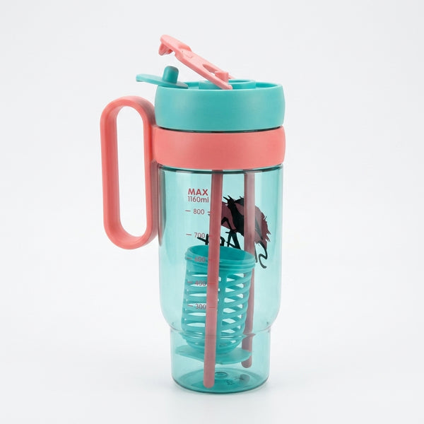 Portable Leakproof Straw Plastic Water Bottle