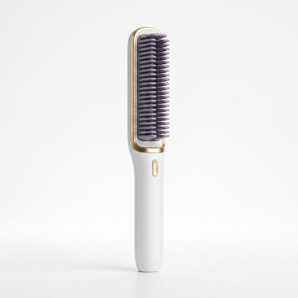Professional 2 in 1 Straightener and Curling Iron Comb