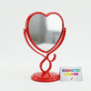 Round Silver Standing Mirror