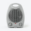 2000W Max Fan Heater with Thermostat in gray color with adjustable settings.