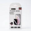 Ultra Thin Mini Portable Charger Power Bank 60000mAh: Olesson Power Bank 6000mAh packaging, featuring model DA18 and information about portable mobile power.
