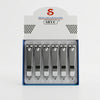 Pack of 6 Household Stainless Steel Nail Clipper in a stylish packaging for neat grooming.