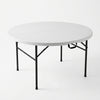 Fold-in-Half Round Catering Table with a sturdy design for events and everyday use.