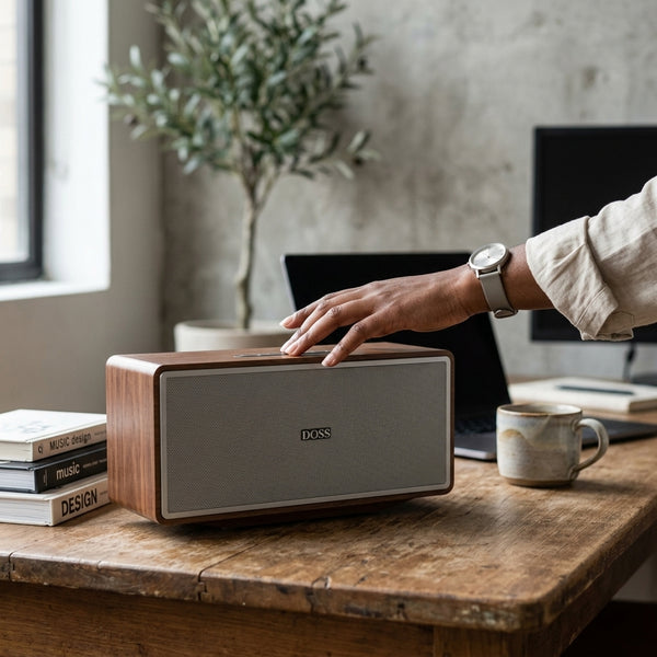 Portable Wooden Design Speaker with Wireless Bluetooth