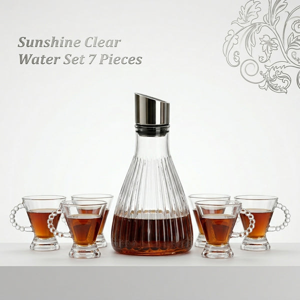 Clear 7 Piece Water Set