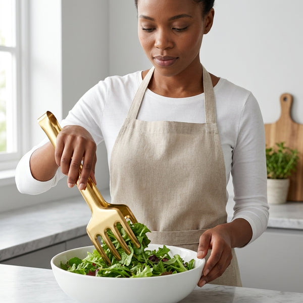 Gold Stainless Steel Cooking Tongs