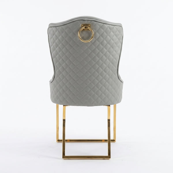 Diamond Tufted Luxe Dining Chair