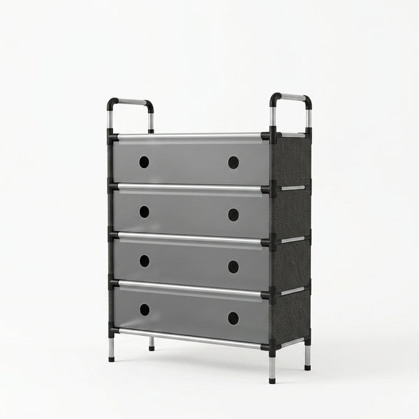 4 Tier Dust Proof Shoe Rack with Closed Covers