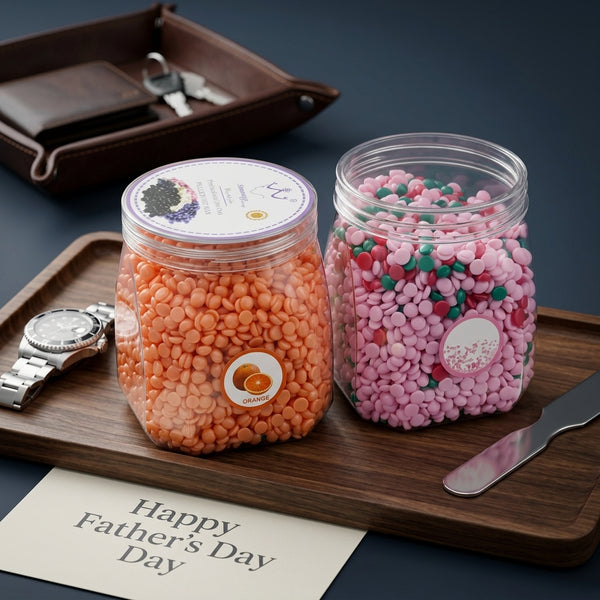 2-Piece Jar Set Hard Wax Beans Hair Removal Kit