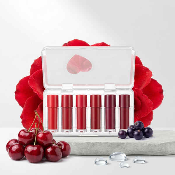 6 Pcs Romantic Empire Matte Lip Gloss Set