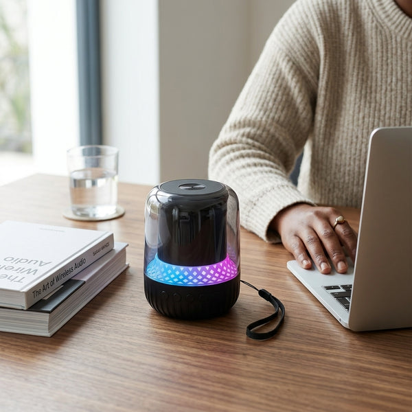 Ambient Lighting Pulse LED Mini Portable Bluetooth Speaker