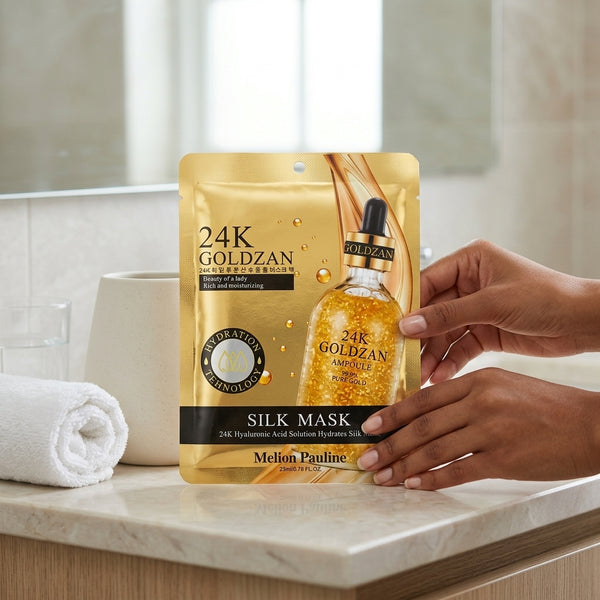 10pcs 24k Gold Facial Mask