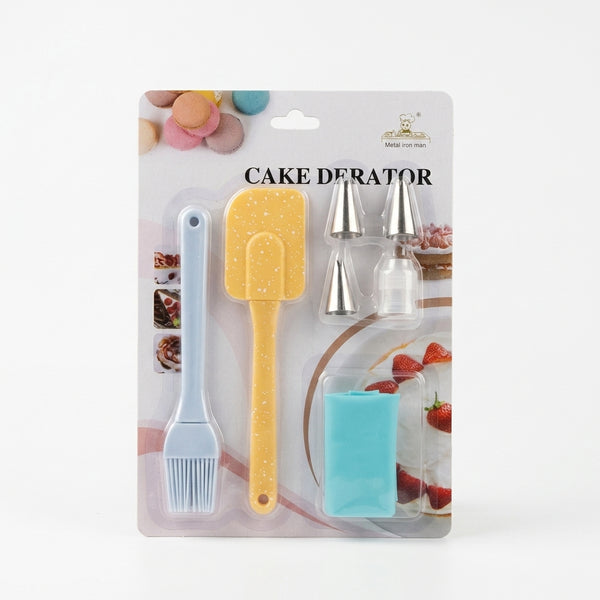 Baking Set with Piping Bag, Nozzles, Spatula & Brush