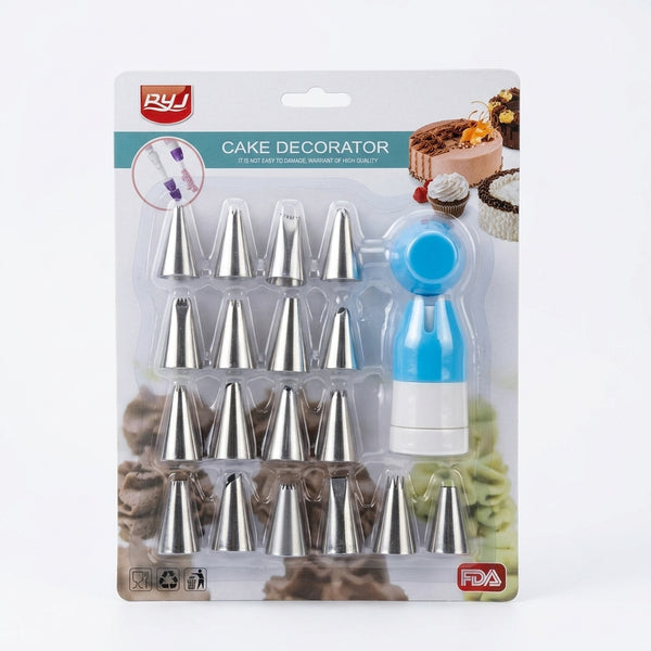 18-Piece Cake Decorating Icing Nozzle Set
