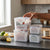 4 Piece Refrigerator Container Set with Drain Baskets