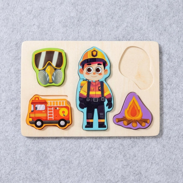 Wooden Career Puzzles Learning Toy