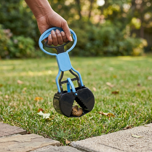 Foldable Long-Handled Dog Waste Grabber Shovel