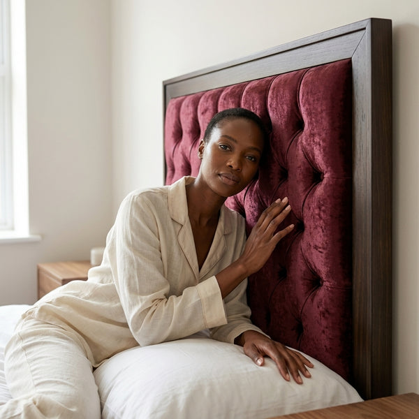 Tufted Upholstered Headboard with Wooden Frame