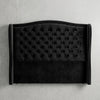 Arched Button-Tufted Wingback Headboard