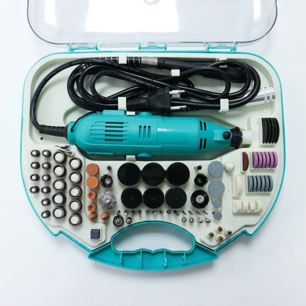 130W Mini Die Grinder 211 Piece Polishing Tool Set
