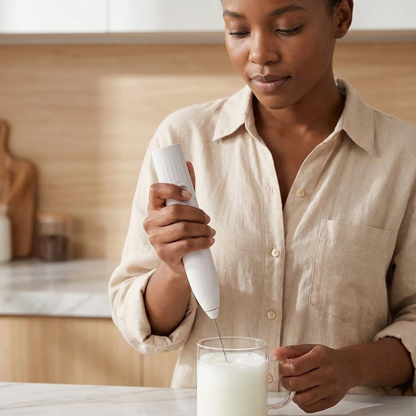 Rechargeable Milk Frother – Automatic Handheld Foam Maker