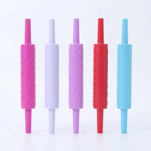 Embossing Colourful Baking Dough Rolling Pin