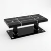 Black Glass TV Stand with Modern Design