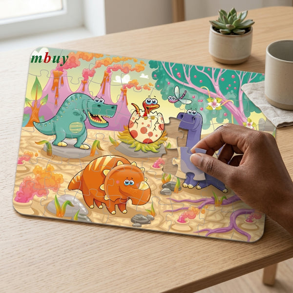48-Piece Childrens Dinosaur Jigsaw Puzzle
