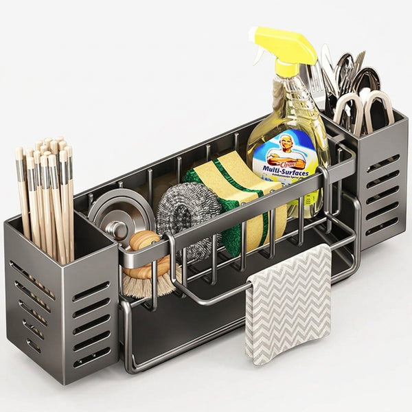 Stainless Steel Kitchen Sink Caddy Organiser