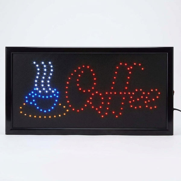 Neon Lights Led Animated Coffee Sign