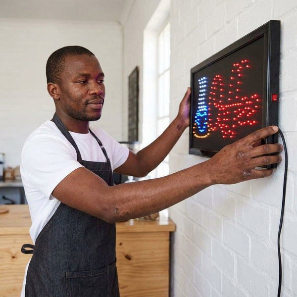 Neon Lights Led Animated Coffee Sign