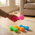 TPR Spiky Bone Dog Chew Toy with Squeaker
